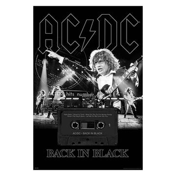 AC/DC "Back In Black" Live Poster - BUCKET POPCORN